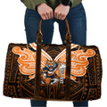 Custom Wests Tigers Travel Bag TigerWarrior Polynesia Islander Rugby Mascot
