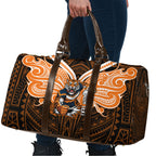 Custom Wests Tigers Travel Bag TigerWarrior Polynesia Islander Rugby Mascot