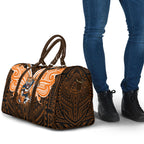 Custom Wests Tigers Travel Bag TigerWarrior Polynesia Islander Rugby Mascot