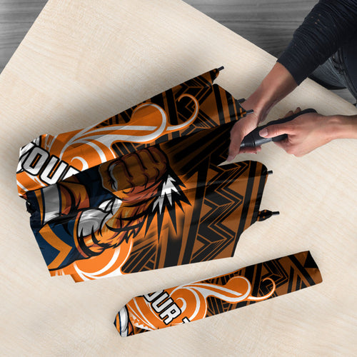 Custom Wests Tigers Umbrella TigerWarrior Polynesia Islander Rugby Mascot