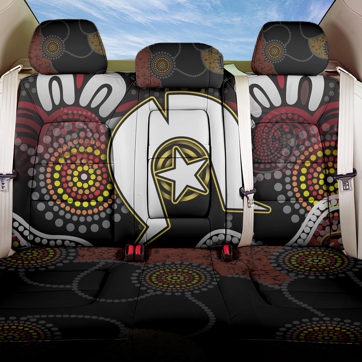 Torest Trait Islands Mix Aboriginal Pattern Back Car Seat Cover