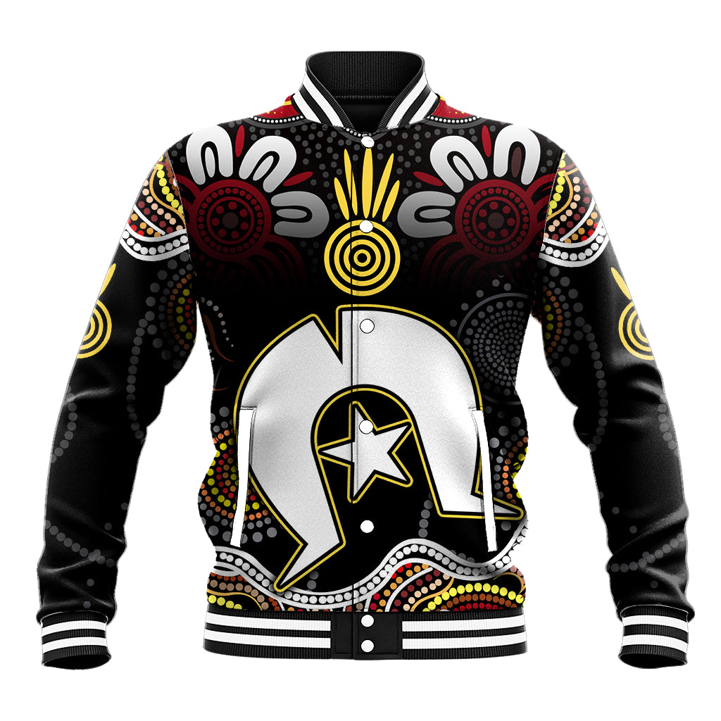 Torest Trait Islands Mix Aboriginal Pattern Baseball Jacket