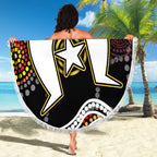 Torest Trait Islands Mix Aboriginal Pattern Beach Blanket