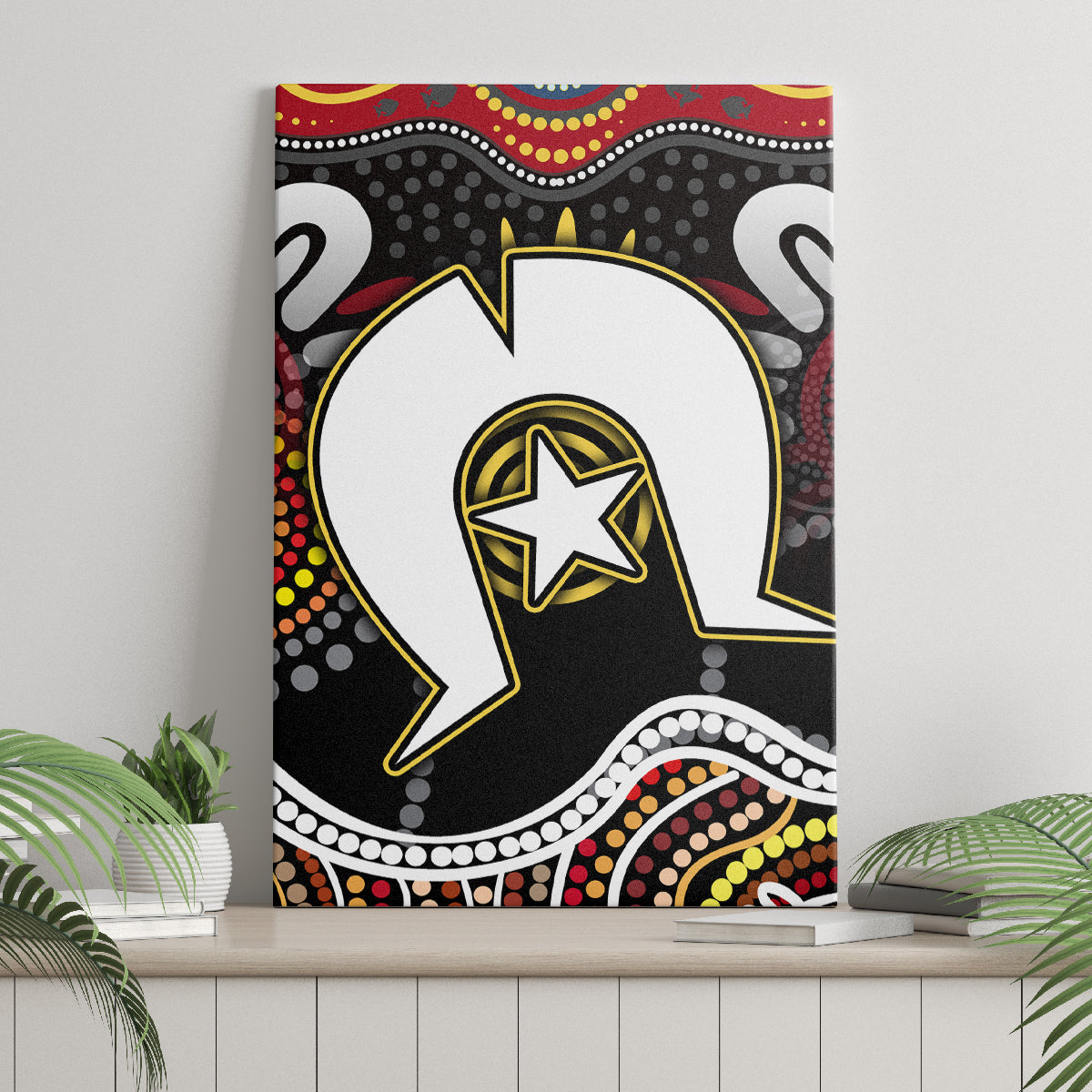 Torest Trait Islands Mix Aboriginal Pattern Canvas Wall Art