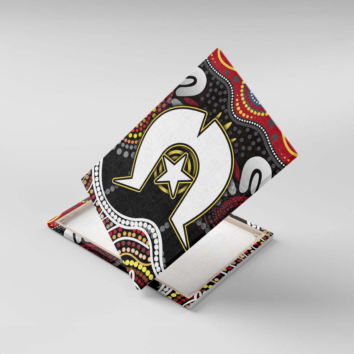 Torest Trait Islands Mix Aboriginal Pattern Canvas Wall Art