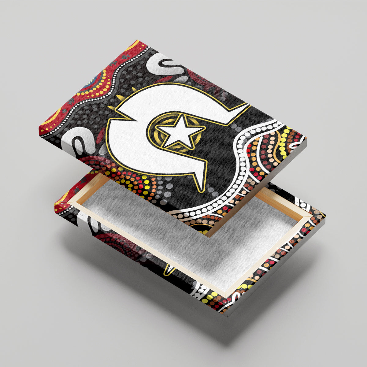 Torest Trait Islands Mix Aboriginal Pattern Canvas Wall Art