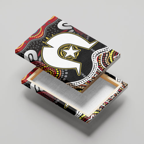 Torest Trait Islands Mix Aboriginal Pattern Canvas Wall Art