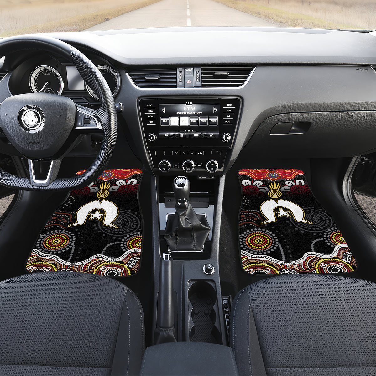 Torest Trait Islands Mix Aboriginal Pattern Car Mats