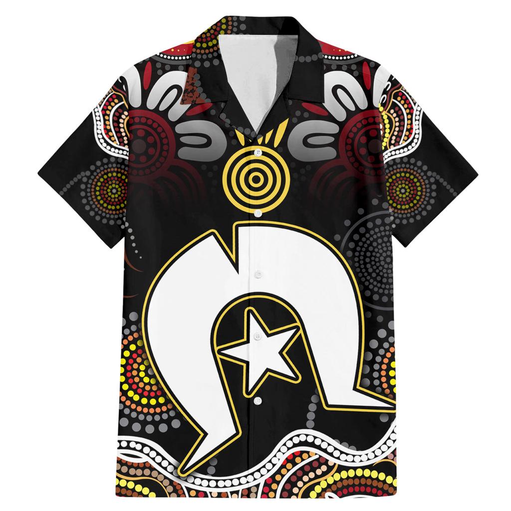 Torest Trait Islands Mix Aboriginal Pattern Family Matching Mermaid Dress and Hawaiian Shirt