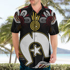 Torest Trait Islands Mix Aboriginal Pattern Hawaiian Shirt