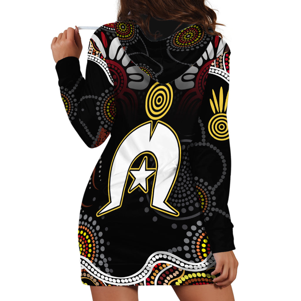 Torest Trait Islands Mix Aboriginal Pattern Hoodie Dress