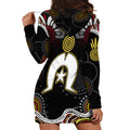 Torest Trait Islands Mix Aboriginal Pattern Hoodie Dress