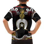 Torest Trait Islands Mix Aboriginal Pattern Kid Hawaiian Shirt