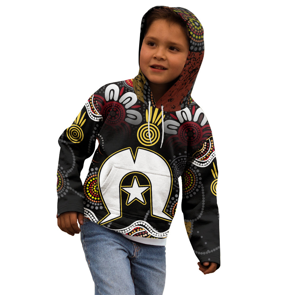 Torest Trait Islands Mix Aboriginal Pattern Kid Hoodie