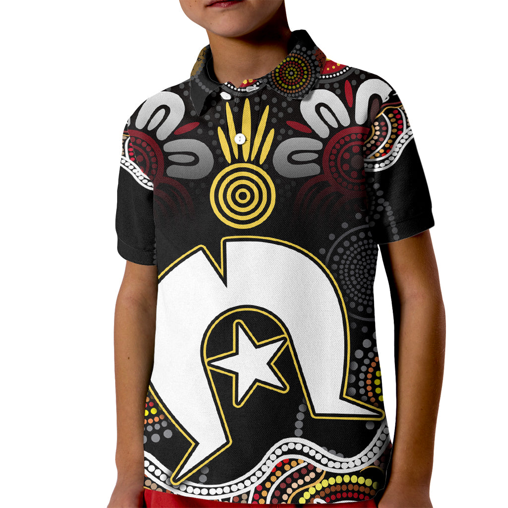 Torest Trait Islands Mix Aboriginal Pattern Kid Polo Shirt