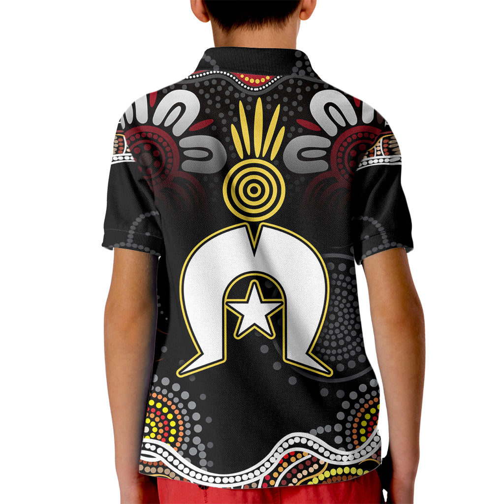 Torest Trait Islands Mix Aboriginal Pattern Kid Polo Shirt