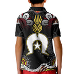 Torest Trait Islands Mix Aboriginal Pattern Kid Polo Shirt