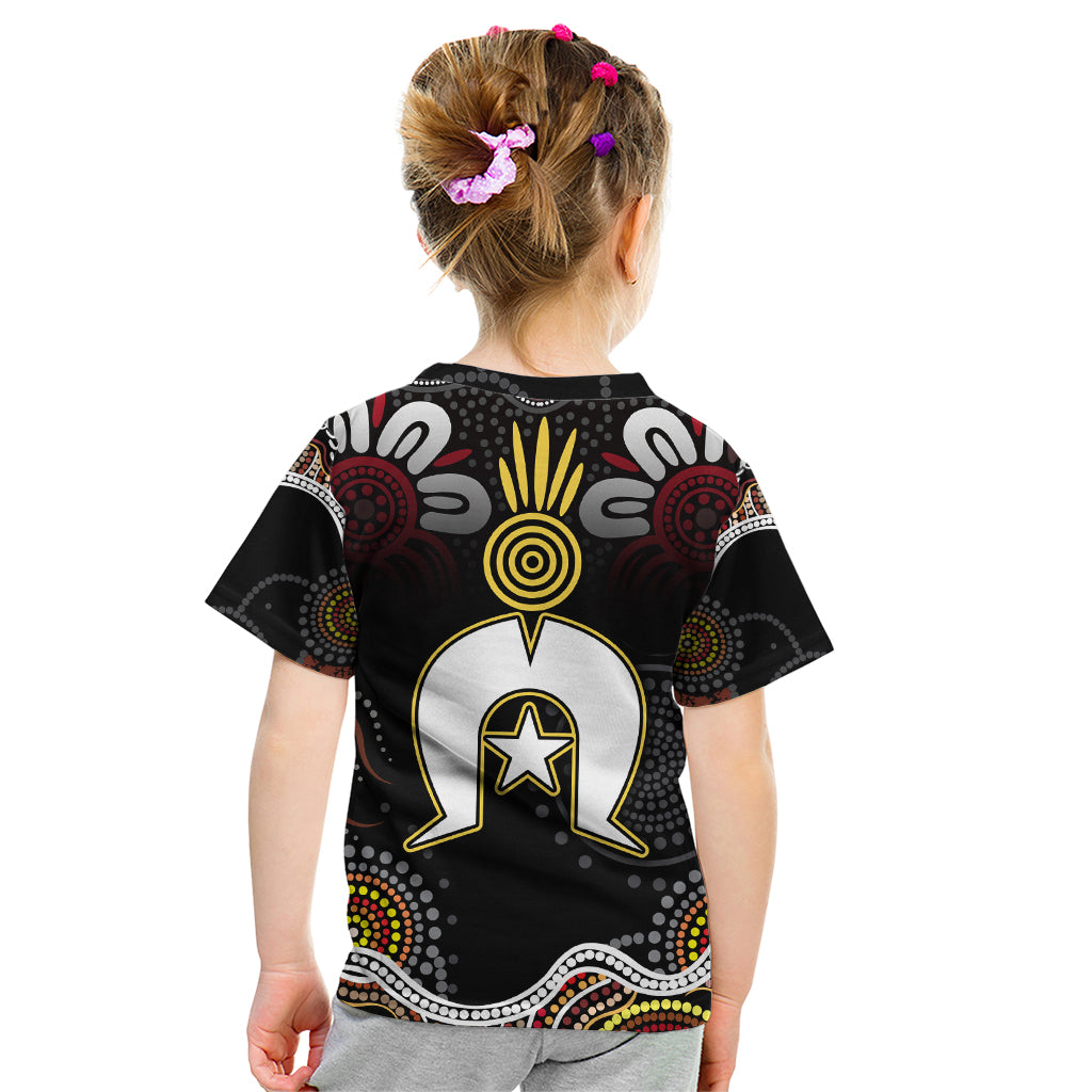 Torest Trait Islands Mix Aboriginal Pattern Kid T Shirt
