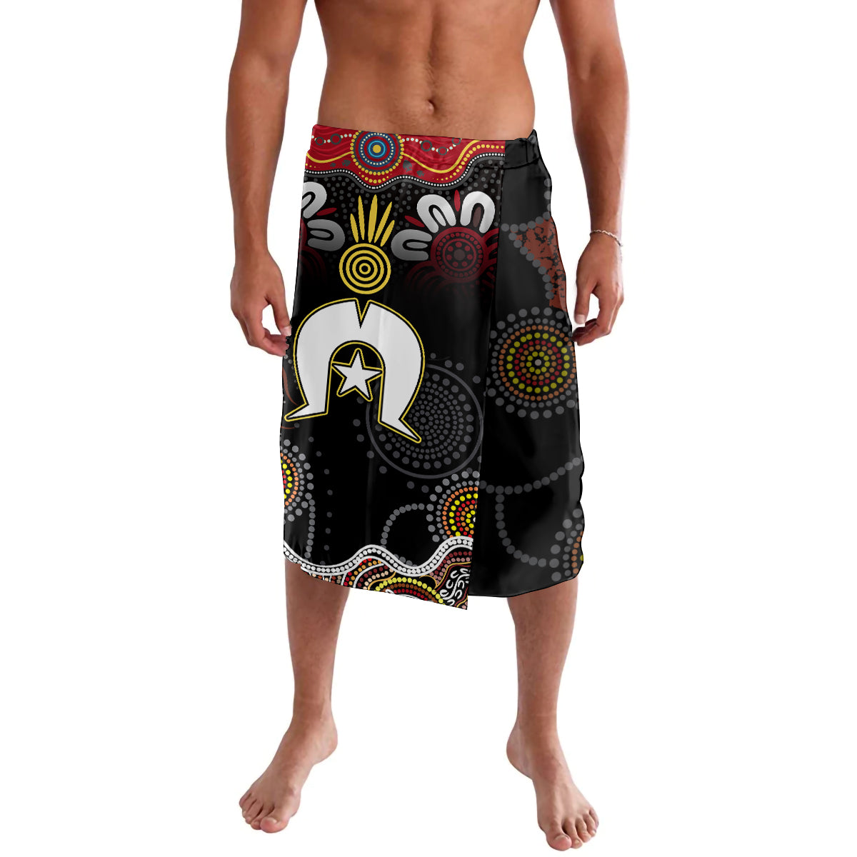 Torest Trait Islands Mix Aboriginal Pattern Lavalava