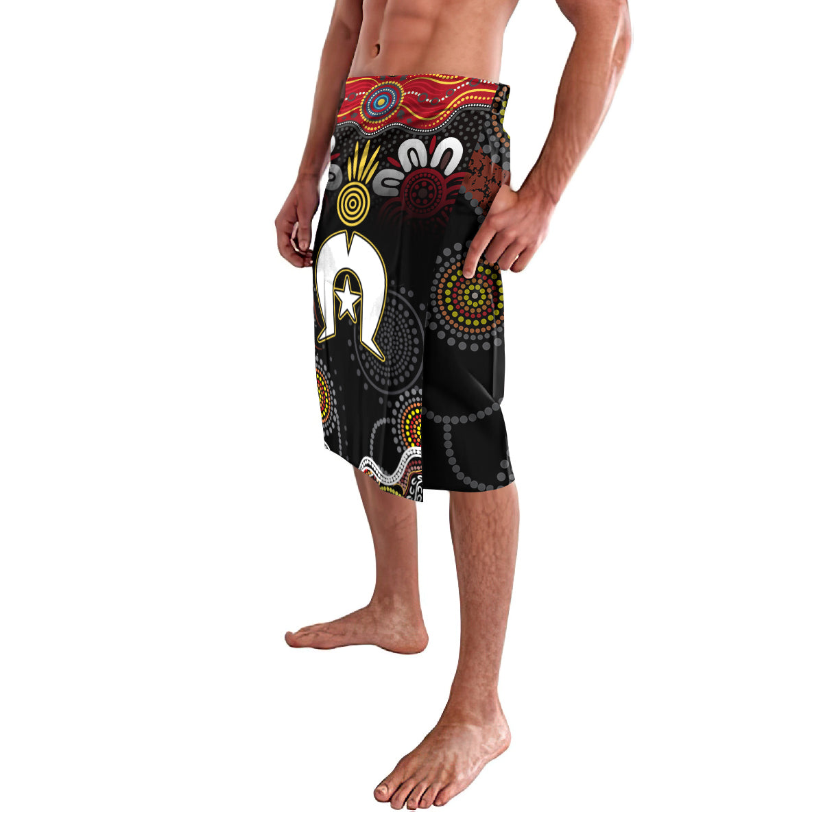 Torest Trait Islands Mix Aboriginal Pattern Lavalava