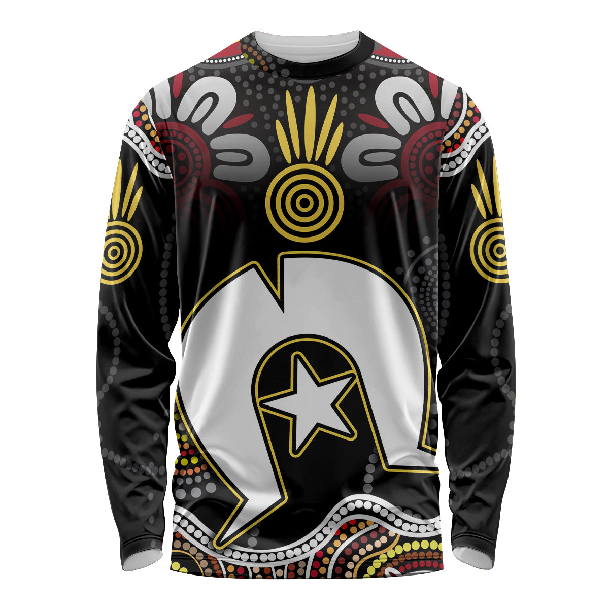 Torest Trait Islands Mix Aboriginal Pattern Long Sleeve Shirt