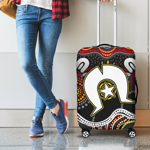 Torest Trait Islands Mix Aboriginal Pattern Luggage Cover