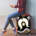 Torest Trait Islands Mix Aboriginal Pattern Luggage Cover