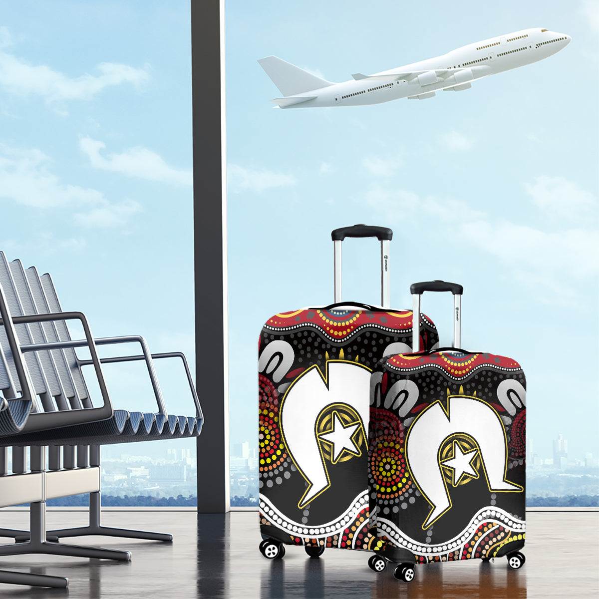 Torest Trait Islands Mix Aboriginal Pattern Luggage Cover