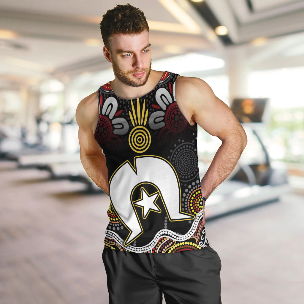Torest Trait Islands Mix Aboriginal Pattern Men Tank Top