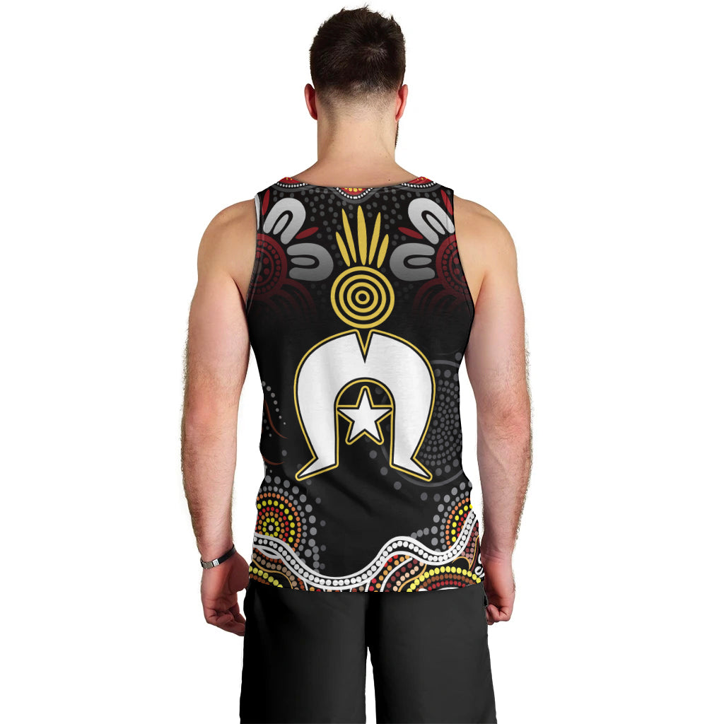 Torest Trait Islands Mix Aboriginal Pattern Men Tank Top