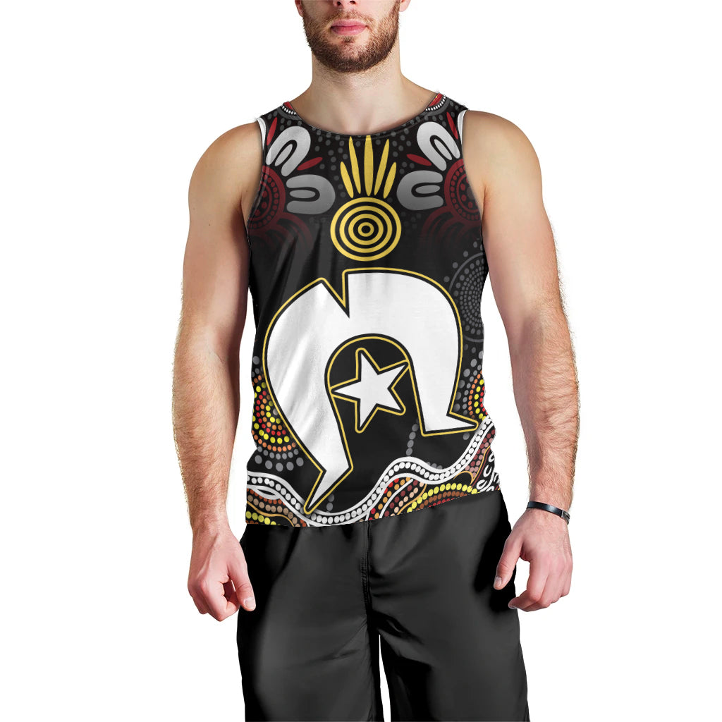 Torest Trait Islands Mix Aboriginal Pattern Men Tank Top