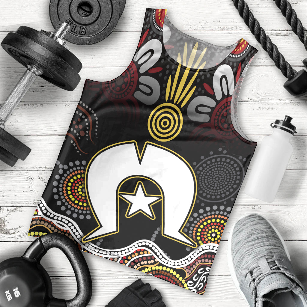 Torest Trait Islands Mix Aboriginal Pattern Men Tank Top