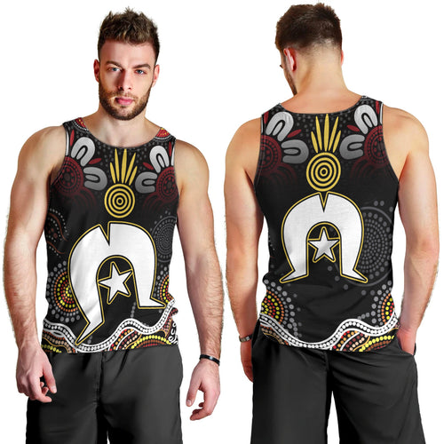 Torest Trait Islands Mix Aboriginal Pattern Men Tank Top