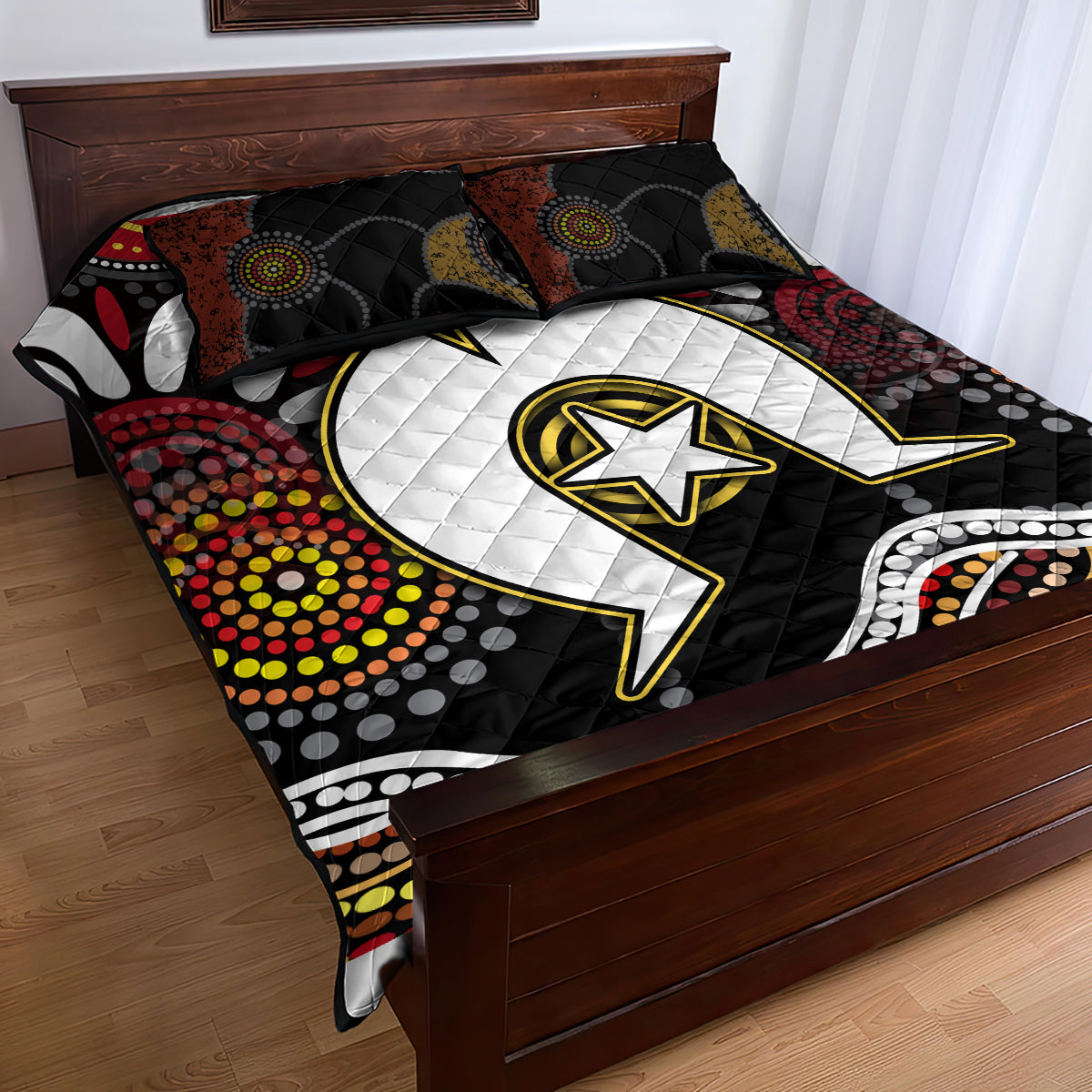 Torest Trait Islands Mix Aboriginal Pattern Quilt Bed Set