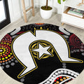 Torest Trait Islands Mix Aboriginal Pattern Round Carpet
