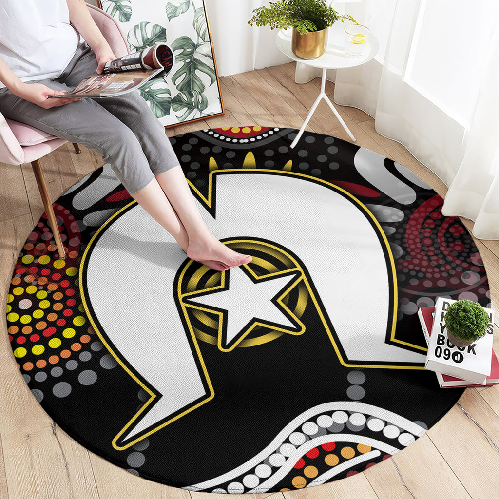 Torest Trait Islands Mix Aboriginal Pattern Round Carpet