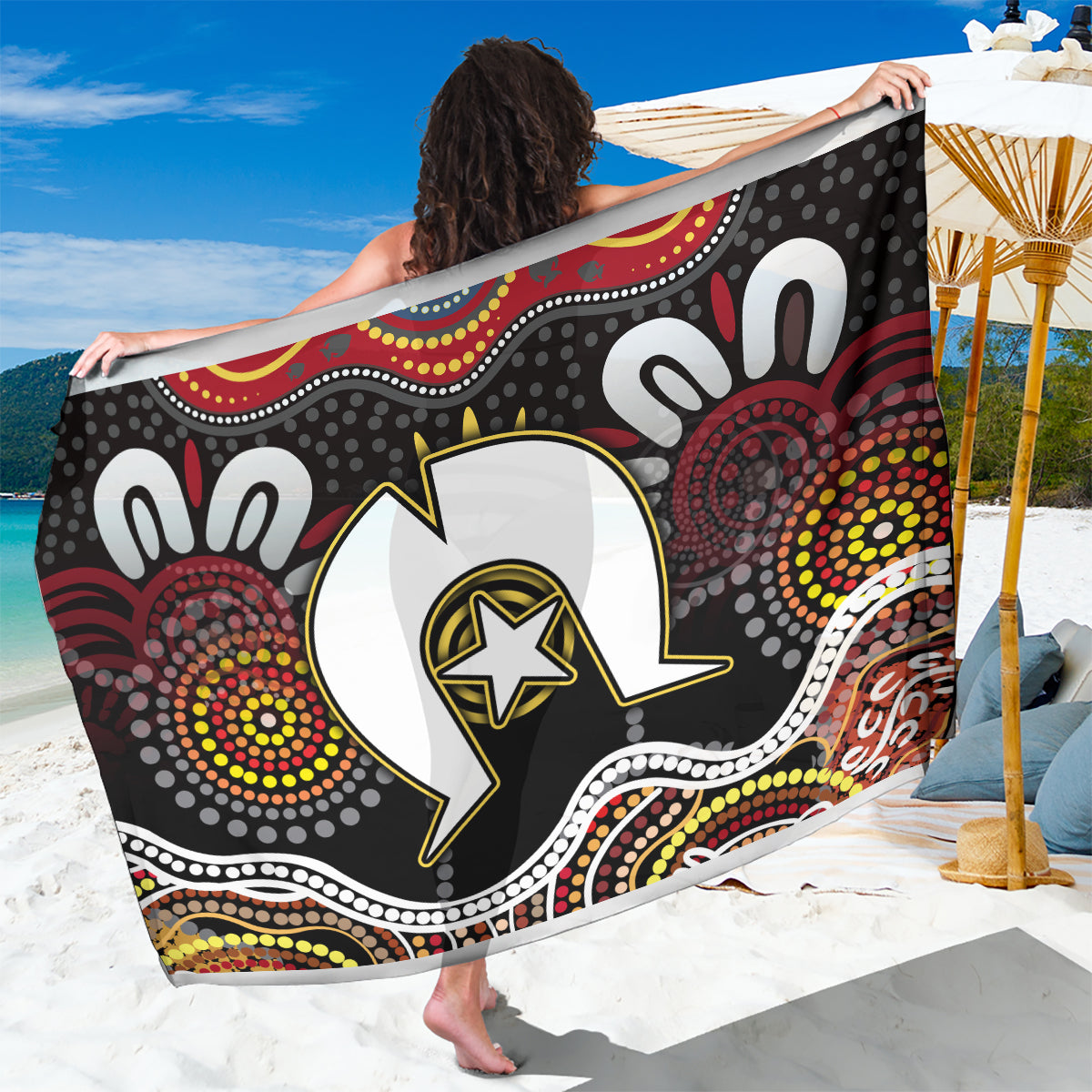 Torest Trait Islands Mix Aboriginal Pattern Sarong
