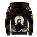 Torest Trait Islands Mix Aboriginal Pattern Sherpa Hoodie