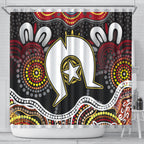 Torest Trait Islands Mix Aboriginal Pattern Shower Curtain
