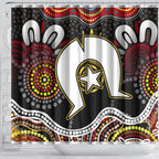 Torest Trait Islands Mix Aboriginal Pattern Shower Curtain
