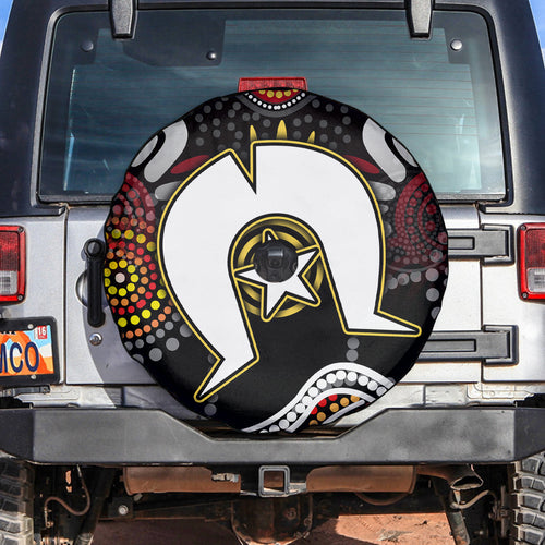 Torest Trait Islands Mix Aboriginal Pattern Spare Tire Cover