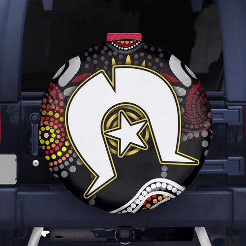 Torest Trait Islands Mix Aboriginal Pattern Spare Tire Cover