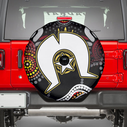 Torest Trait Islands Mix Aboriginal Pattern Spare Tire Cover