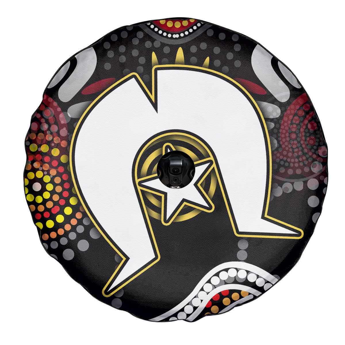Torest Trait Islands Mix Aboriginal Pattern Spare Tire Cover