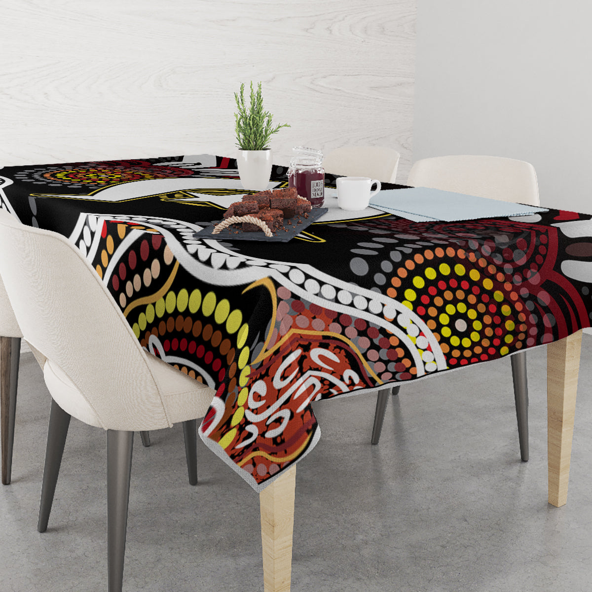 Torest Trait Islands Mix Aboriginal Pattern Tablecloth