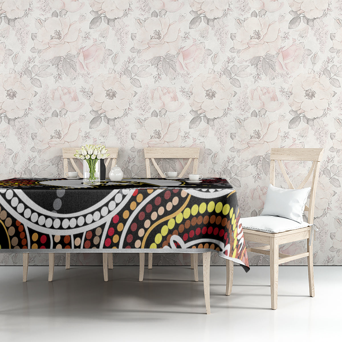 Torest Trait Islands Mix Aboriginal Pattern Tablecloth