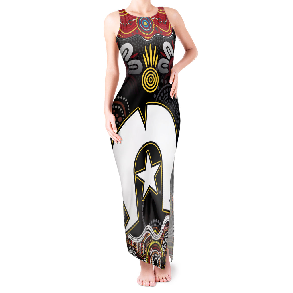 Torest Trait Islands Mix Aboriginal Pattern Tank Maxi Dress