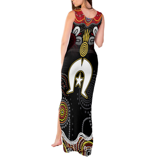 Torest Trait Islands Mix Aboriginal Pattern Tank Maxi Dress