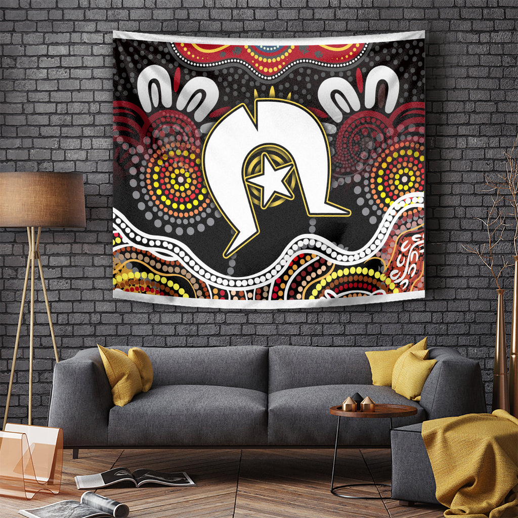 Torest Trait Islands Mix Aboriginal Pattern Tapestry