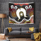 Torest Trait Islands Mix Aboriginal Pattern Tapestry